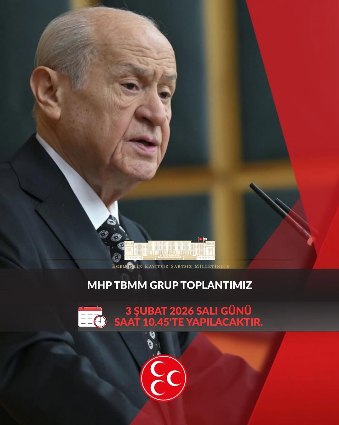 MHP TBMM Grup Toplantısı Yarın Yapılacak