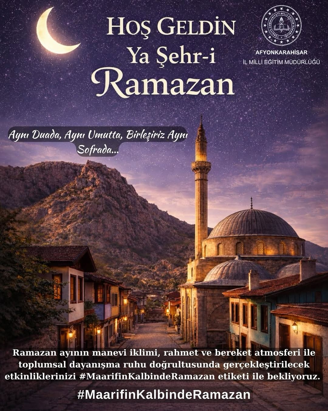 Ramazan Ayı Bereketi ve Paylaşma Ruhu Eğitim Camiasına Huzur Getiriyor