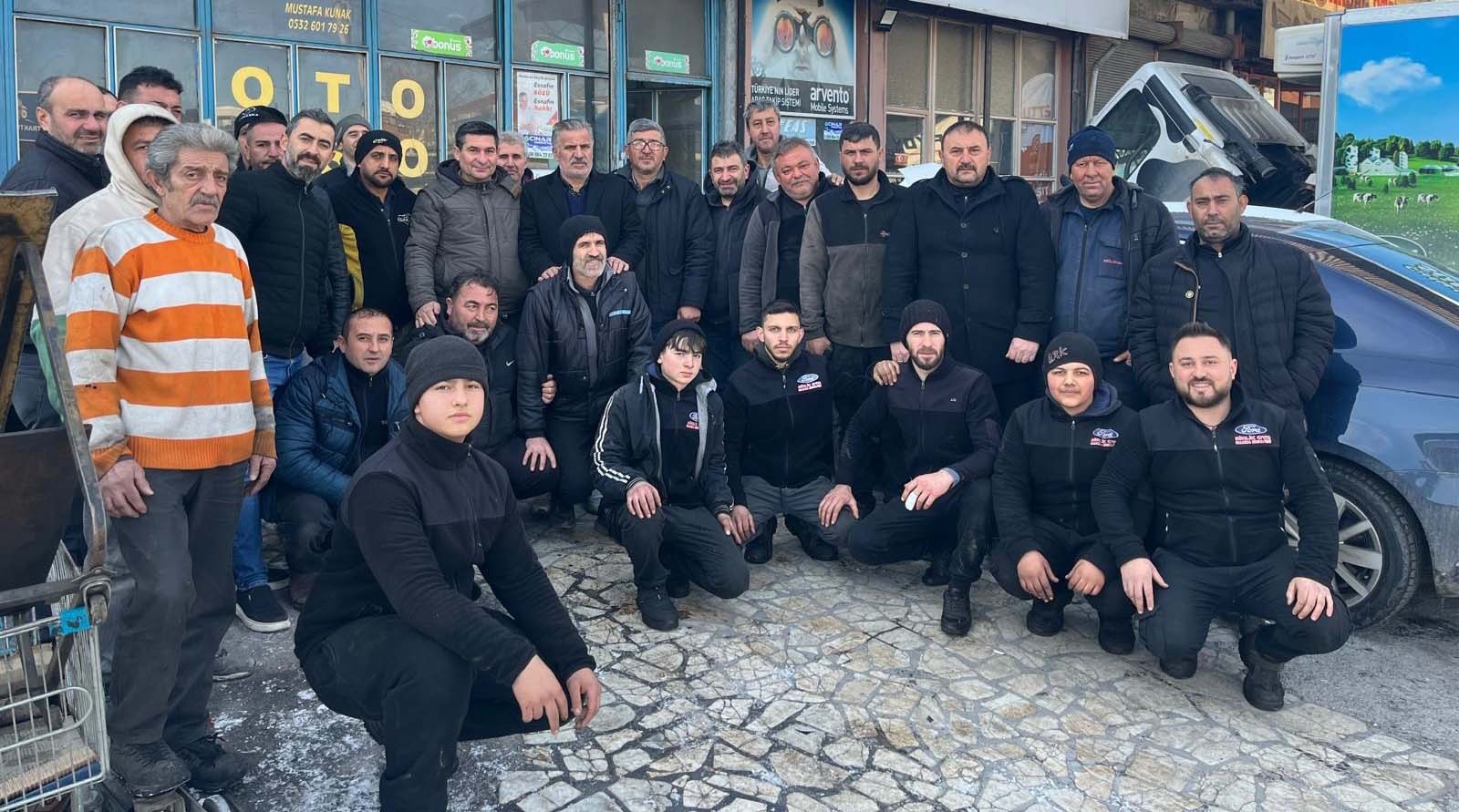 SANAYİ ESNAFI MUSTAFA KUNAK’A SAHİP ÇIKTI