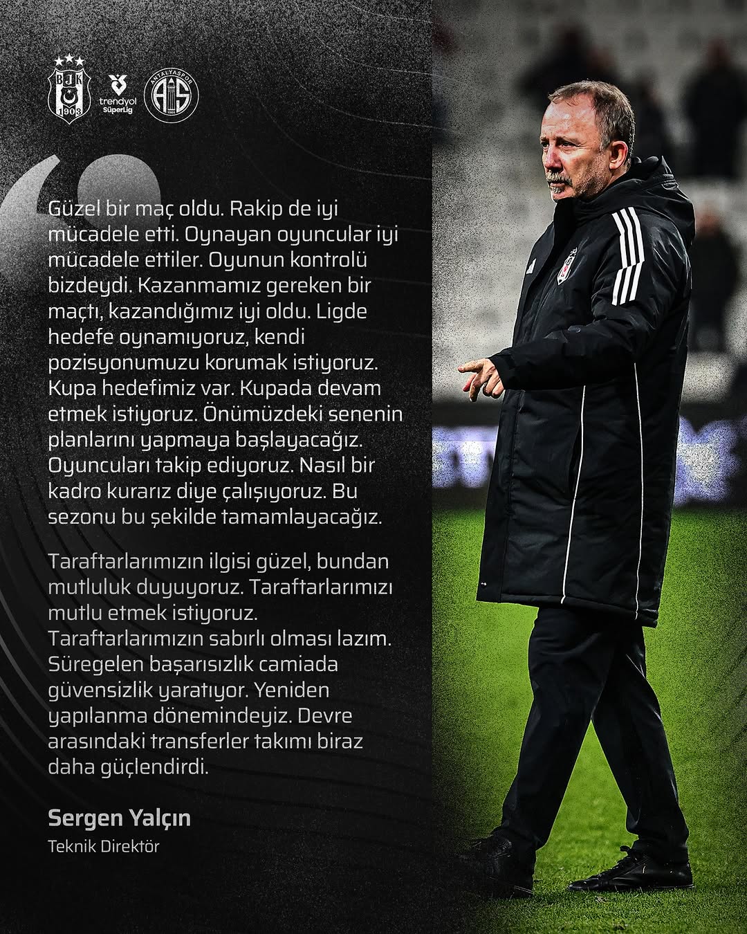 Sergen Yalçın: 'Kupa Hedefimiz Var, En İyisini Yapmaya Çalışacağız'