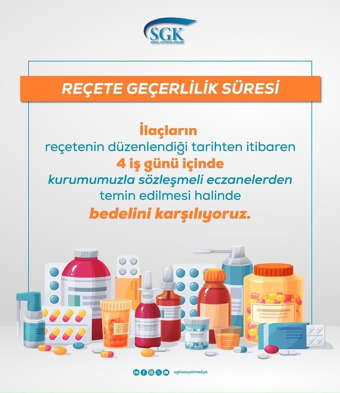 SGK'dan Yeni Düzenleme: İlaçların Reçete Tarihinden İtibaren 4 İş Gününde Temini
