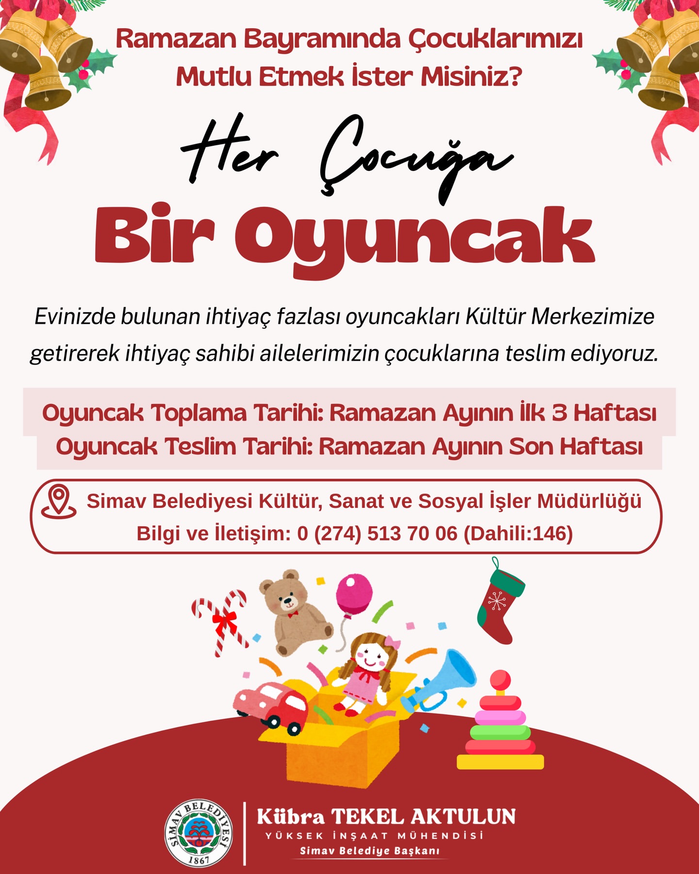 Simav Belediyesi'nden Bayramda Çocuklara Özel Etkinlikler ve Sürprizler!