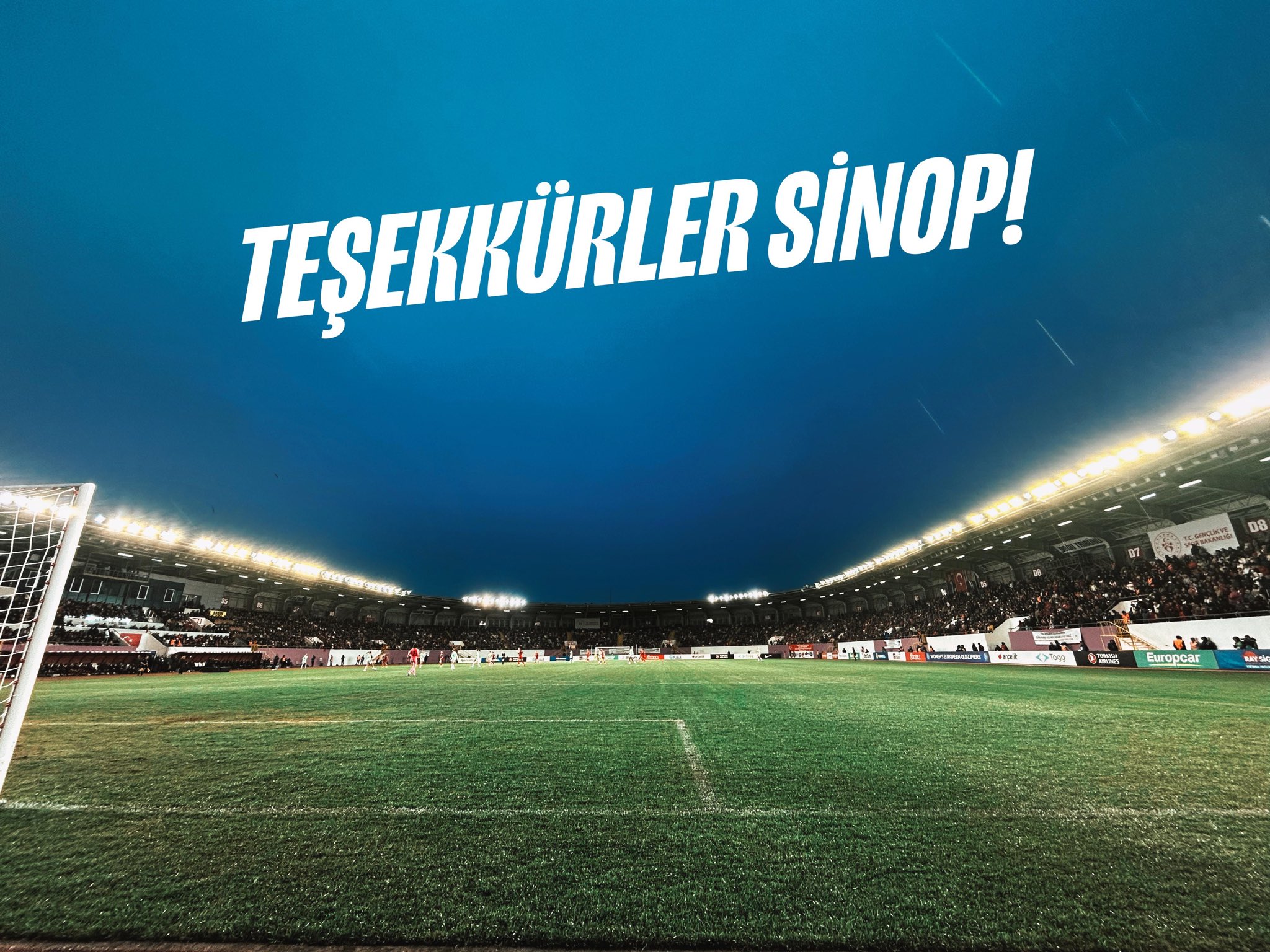 Sinop, takımın final anlarında destek oldu