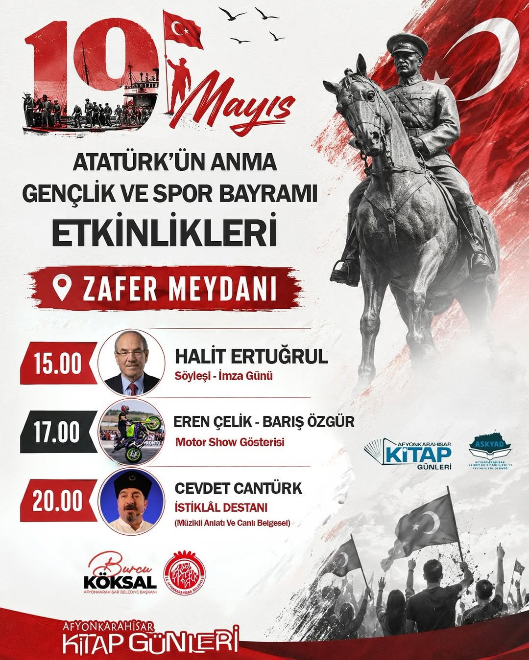 T.C. Afyonkarahisar Belediyesi'nden 19 Mayıs Kutlamaları Duyurusu