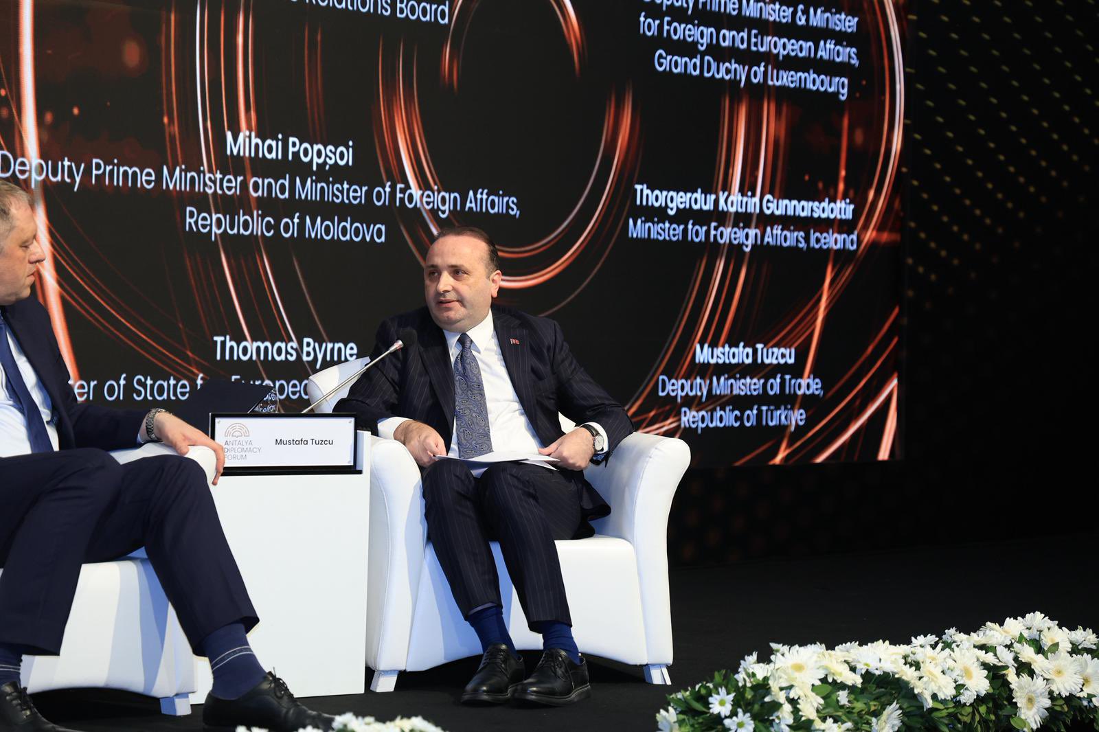 Ticaret Bakanı Yardımcısı Tuzcu, Antalya Diplomasi Forumu'nda