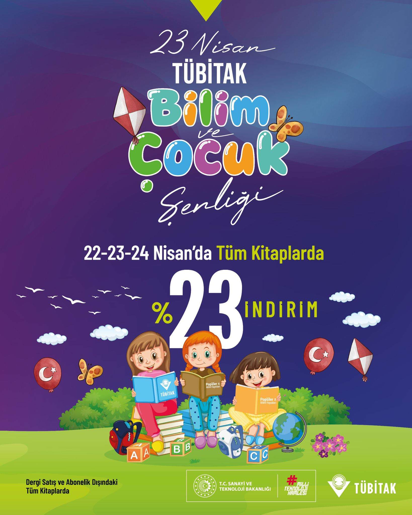 TÜBİTAK'tan Çocuk Bayramı'na Özel İndirim