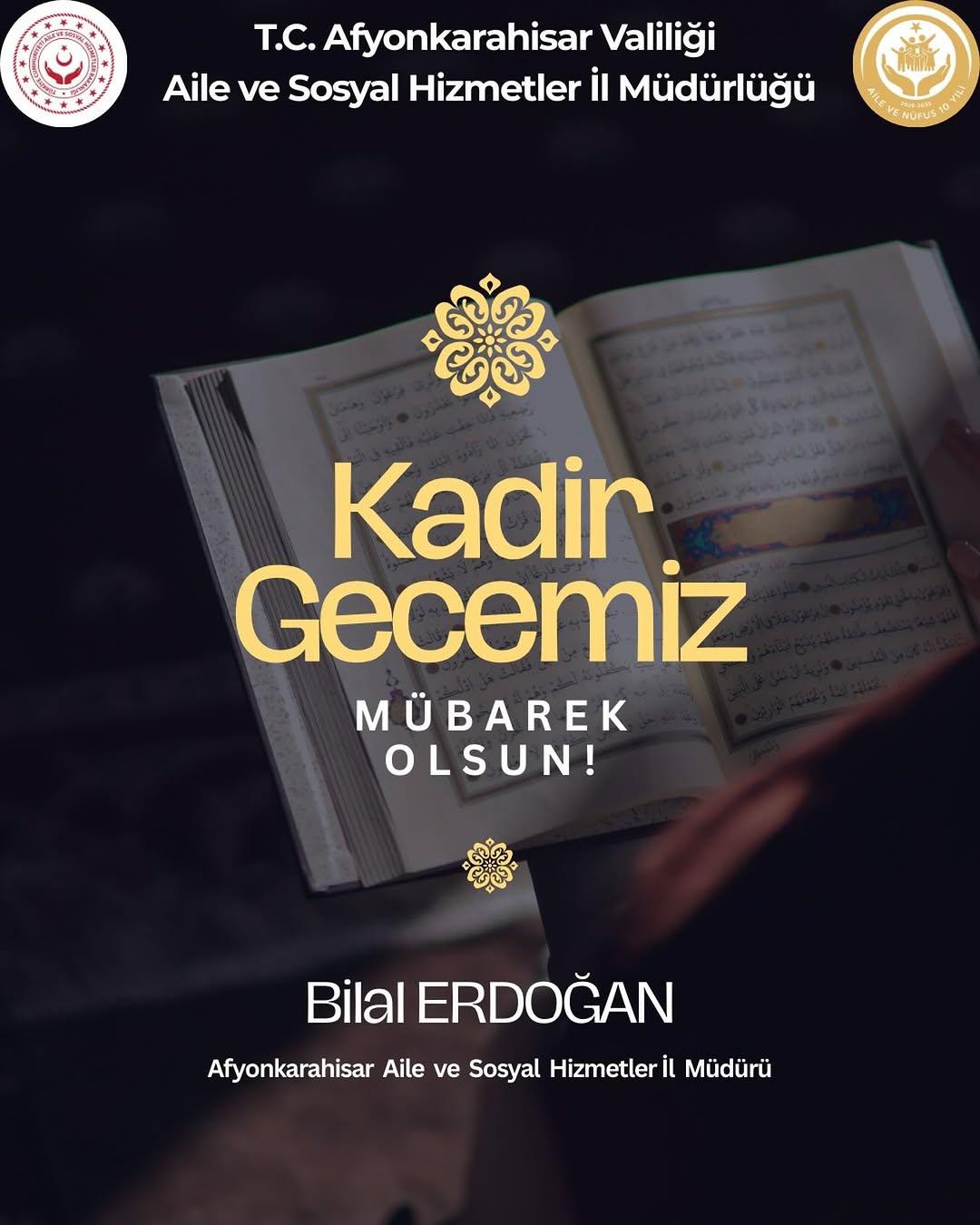 Tüm İslam Alemi'ne Kadir Gecesi Kutlu Olsun