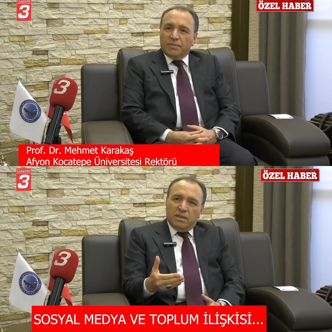 Üniversitemiz Rektörü Prof. Dr. Mehmet Karakaş, Sosyal Medya ve Dijital Teknolojilerin Toplumsal Etkilerini Değerlendirdi