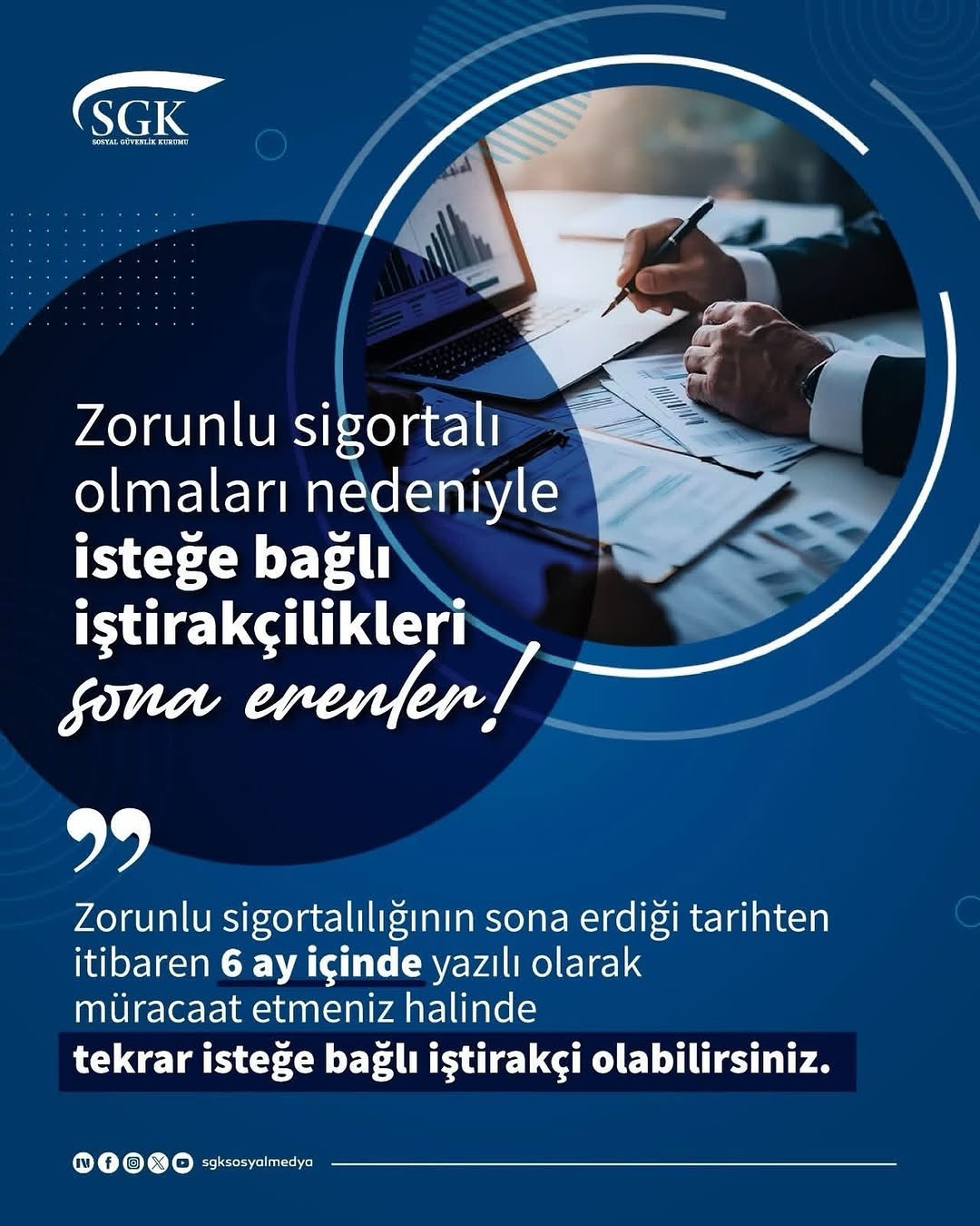 Zorunlu Sigortalıların İsteğe Bağlı İştirakçılığı Hakkında Önemli Bilgi