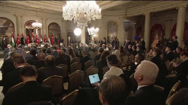 Macaristan Başbakanı Viktor Orban ile Türkiye Arasında Yapılan Anlaşmaların İmza Töreni ve Ortak Basın Toplantısı