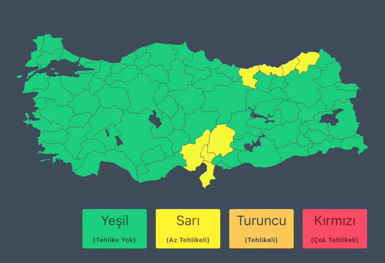 Adana ve çevresinde yağış ve fırtına beklentisi
