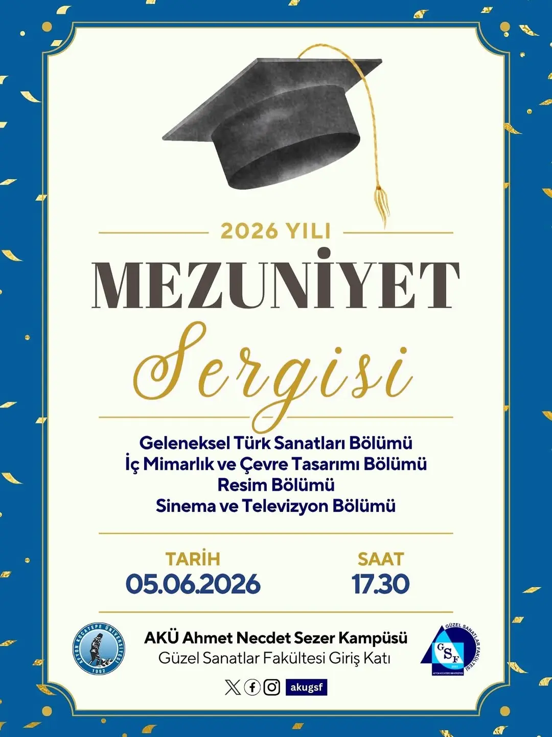 Afyon Kocatepe Üniversitesi'nde Bugün: GSF Mezuniyet Sergisi