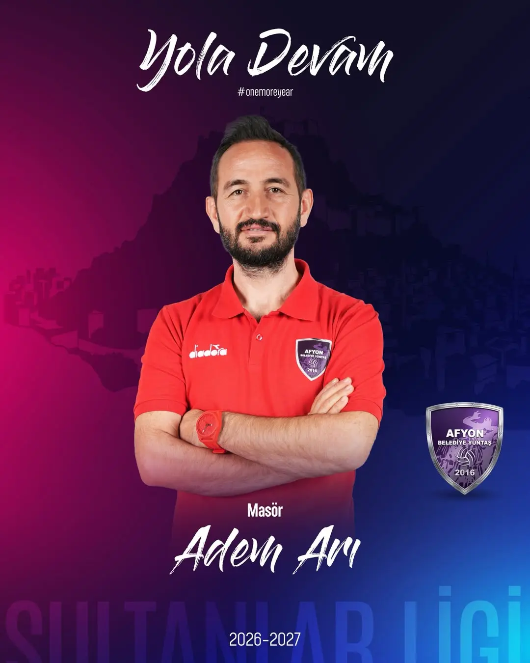 Afyon Yüntaş Voleybol Takımı Masörü Adem Arı Yeni Sezonda Görevine Devam Ediyor