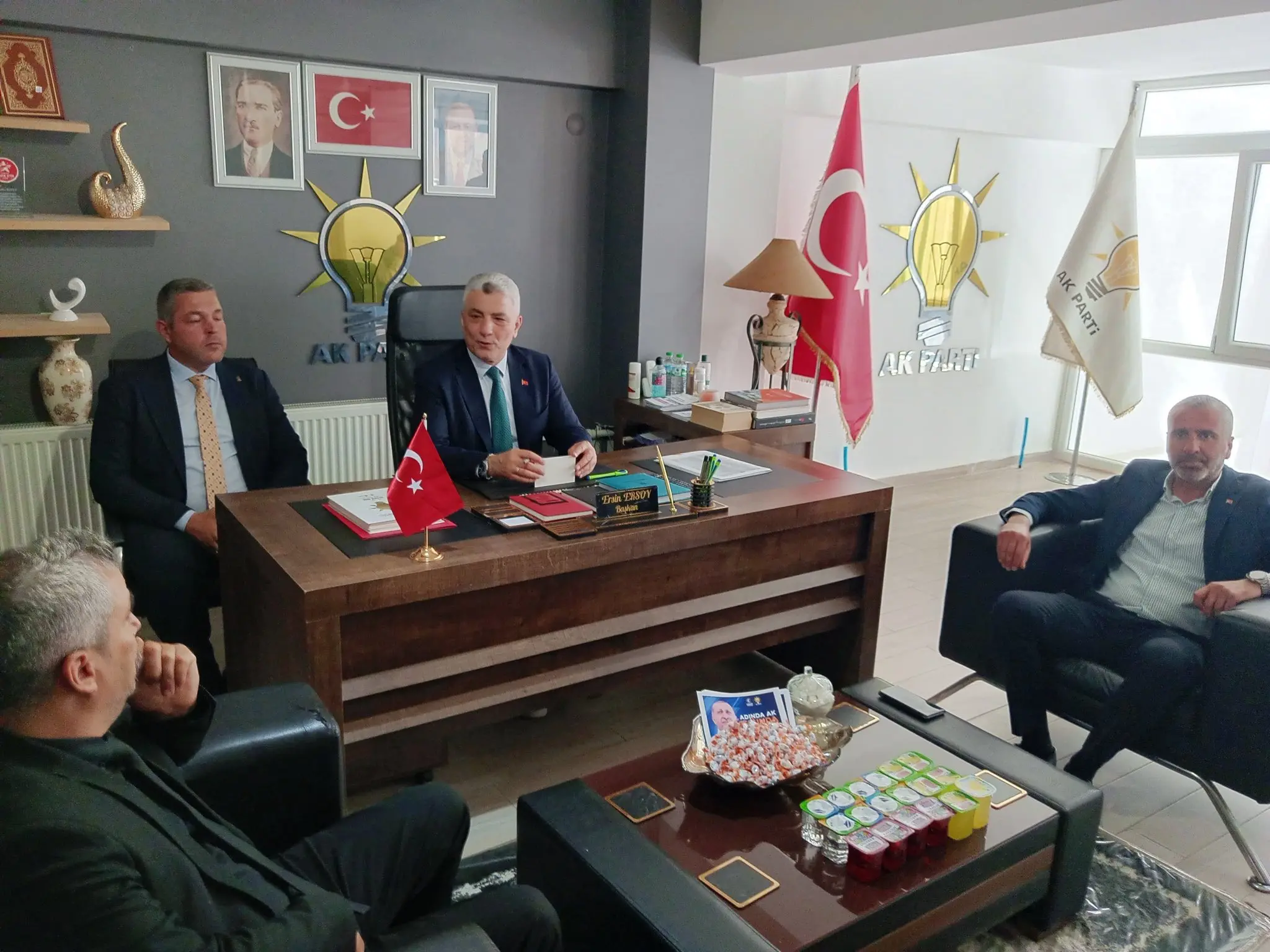 AK Parti Şarköy İlçe Başkanlığı ziyareti gerçekleşti