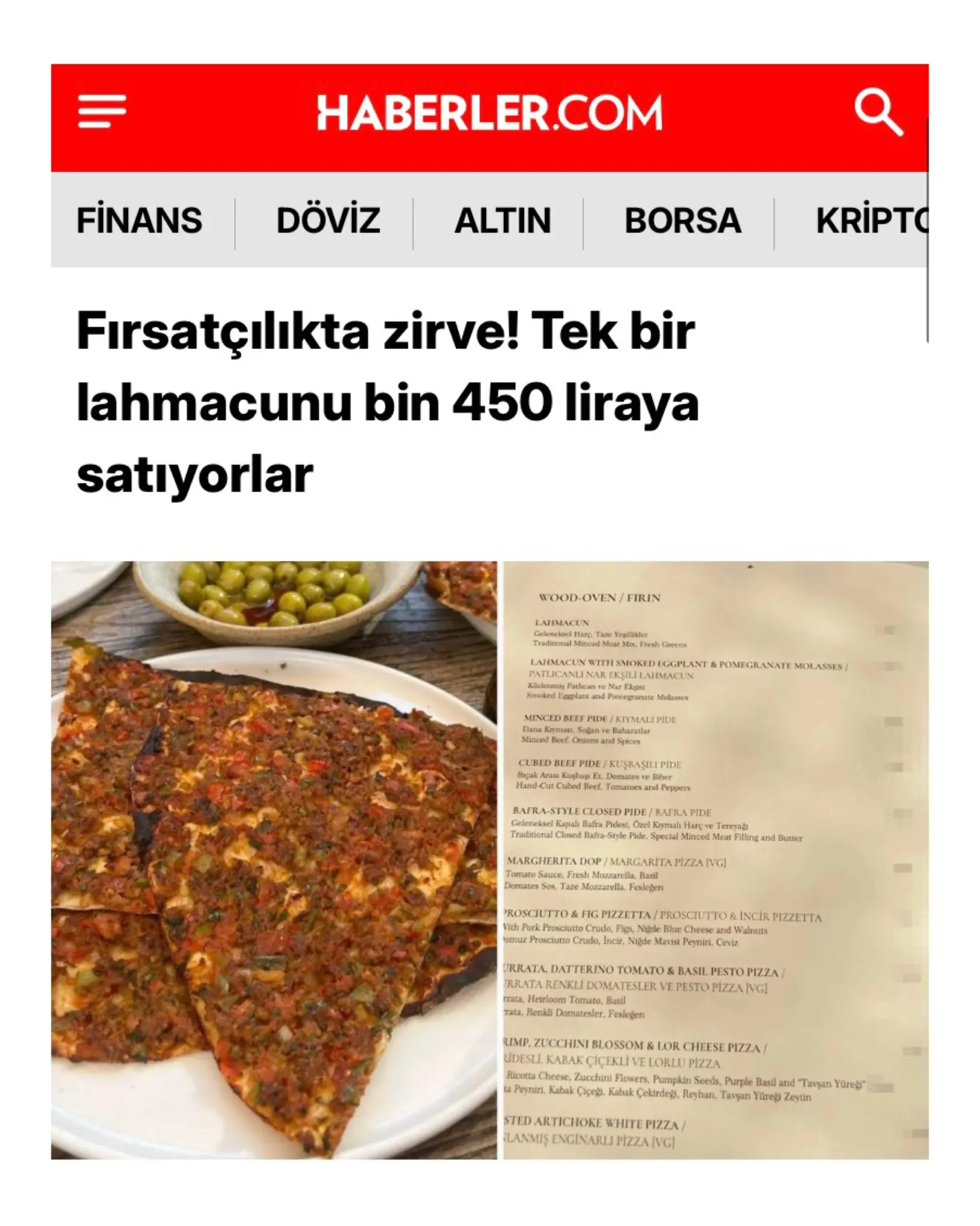 Fethiye'deki Restoranın Fiyat Uygulamaları Denetlendi