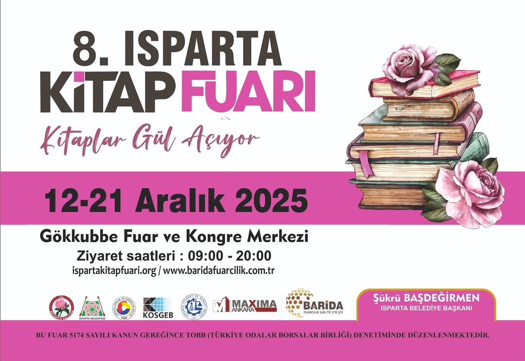 Isparta Kitap Fuarı 8. Kez Kapılarını Açıyor