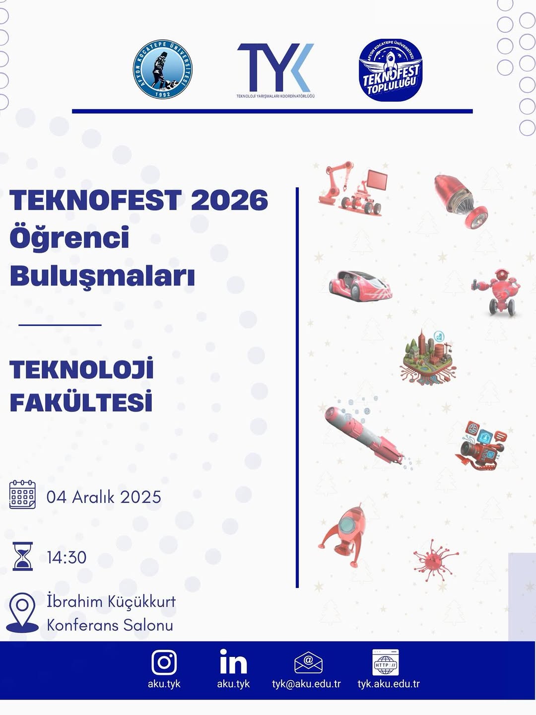 Afyon Kocatepe Üniversitesi'nde Bugün: TEKNOFEST 2026 Bilgilendirme Toplantısı